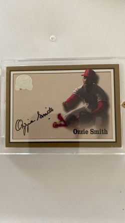 Ozzie Smith Autographed Baseball Card
