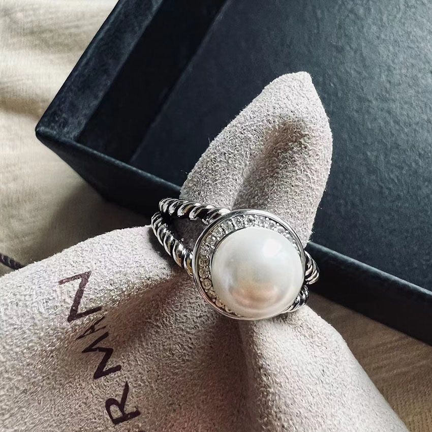 David Yurman Albion Pearl Ring In Sterling Silver Women 7