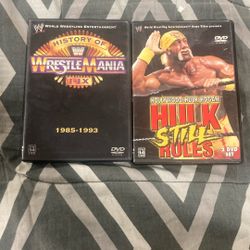 WWE History Of Wrestlemania & Hollywood Hulk Hogan Hulk Still Rules DVD SET