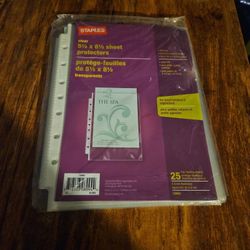 5 1/2 X 8 1/2 Sheet Protector