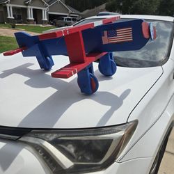 Large Child's Wooden Toy Airplane