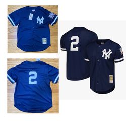 Mitchell & Ness New York Yankees Jeter #2 Baseball Jersey Men’s sz M (40) New