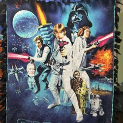 Star Wars Tie Blanket 3.5 Feet By 5 Feet