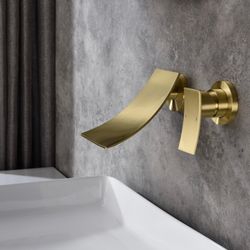 New Wall Mount Widespread Bathroom Faucet