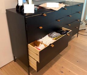 Four Hands Trey 7-Drawer Dresser — Blackwash Poplar
