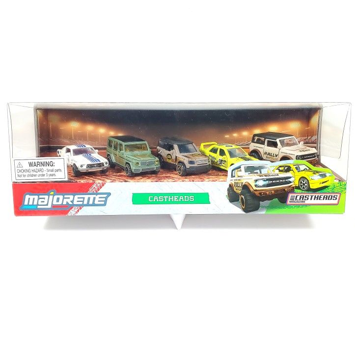 NEW 2025 Majorette Castheads Edition 5-Pack 1:64 Scale Diecast Model Cars