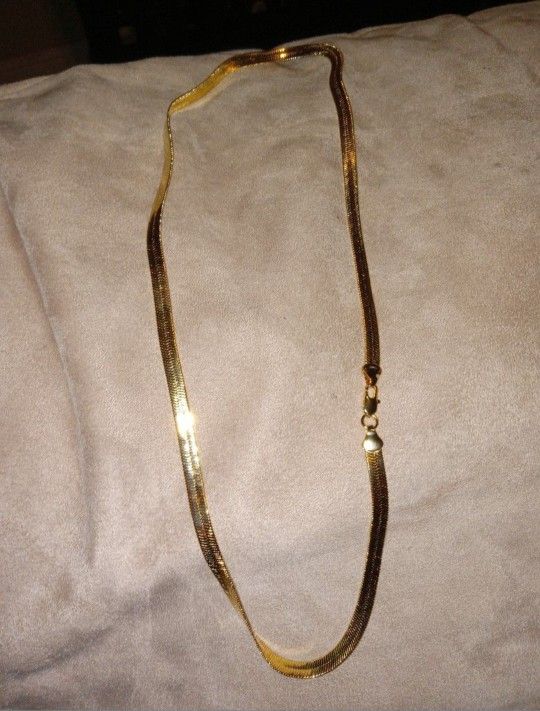 Gold Herringbone Chain