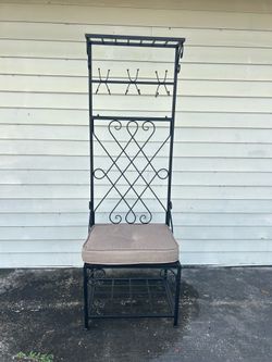 Hall tree entryway furniture
