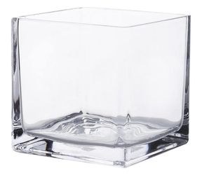 Elegant Large Clear Glass 6x6x6 Cube Vases Centerpiece 18 Pieces -$125 Firm