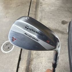 Near Mint!! TAYLORMADE MILLED GRIND 56° SB 12° SATIN CHROME WEDGE 56*/12