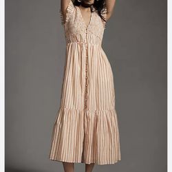 Anthropologie Stripe Maxi Dress