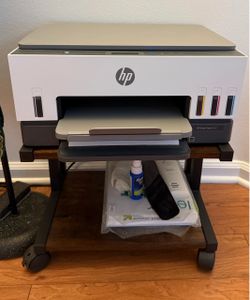 HP smart tank all-in-one printer 6000 series f6171f with desk