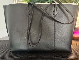 Tory Burch Perry Tote Black Leather New With Tags