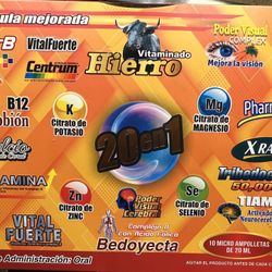 Hierro Multi Vitamínico 20 En 1