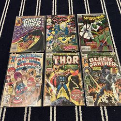 Classic Marvel Comics Books 6pcs