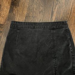 Black Denim skirt