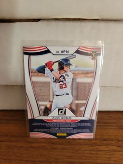 ALEC BOHM RC ERROR CARD 2020.  NICK LOFTIN ON FRONT.    RARE