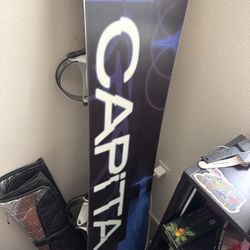 🏂 Never Used Snowboard Package – Capita 157W, Flite Pro Large Bindings & Vans Size 10 Boots