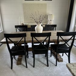 (6) Black Dining Chairs