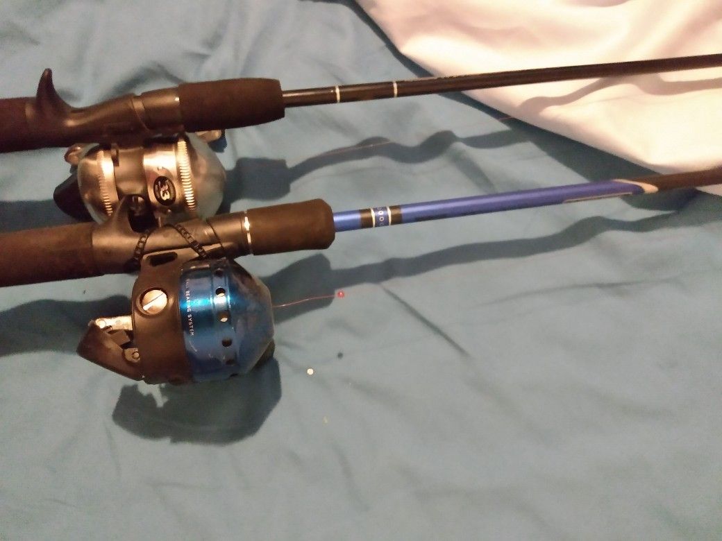 2 Rod/Reel Sets, Good Condition, $20.00 for both.