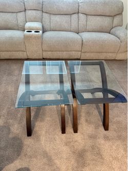 Set of two small tables