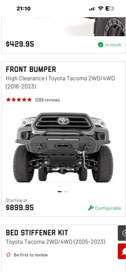 Toyota Rough Country Front Bumper High Clearance