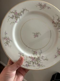 6 Floral Princess Fine China Plates