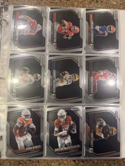 Panini Prizm Draft Picks Football Cards Lot of 9