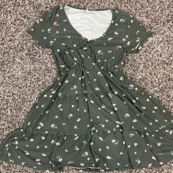 NOBO Floral green dress