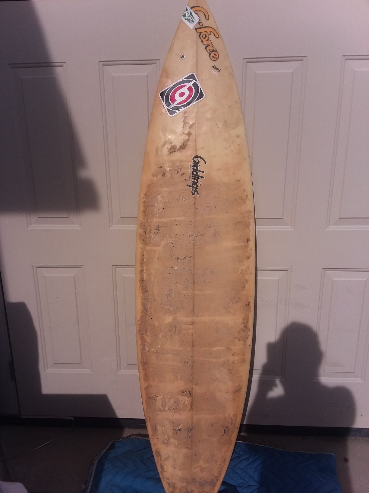 6' 4" GForce Surfboard TriFin Greg Giddings
