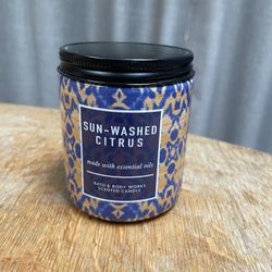 New Bath & Body Works Sun-Washed Citrus Single Wick Candle