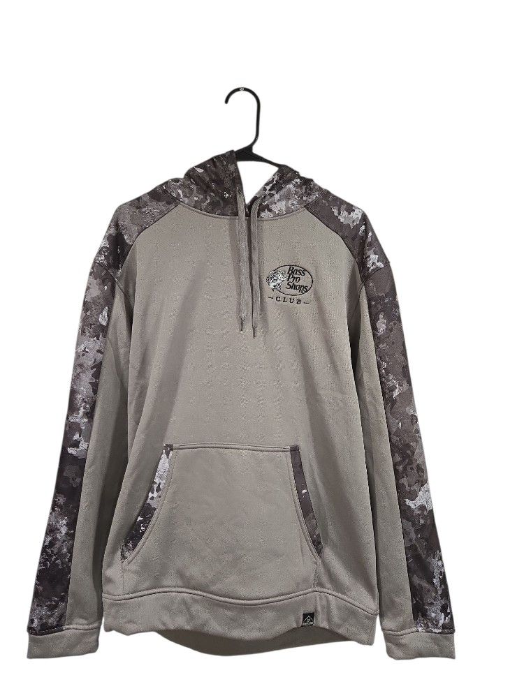 Bass Pro Shop Camo Hoodie Mens Medium