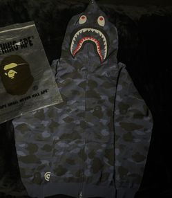 BAPE Color Camo ‘Navy’ WGM Shark Full Zip