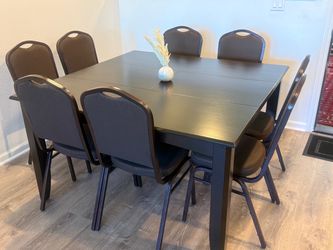 8 piece dining chairs ONLY ( table is not included )