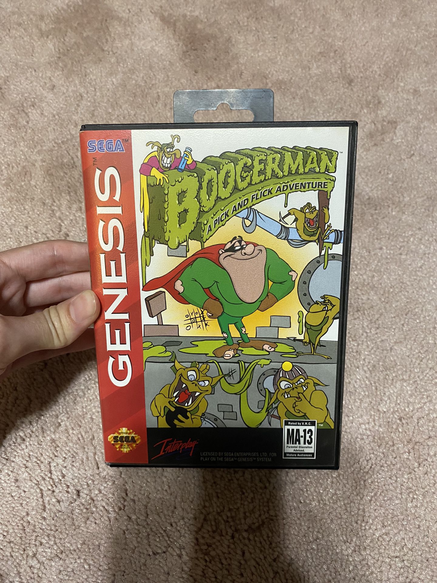 Boogerman A Pick and Flick Adventure for Sega Genesis