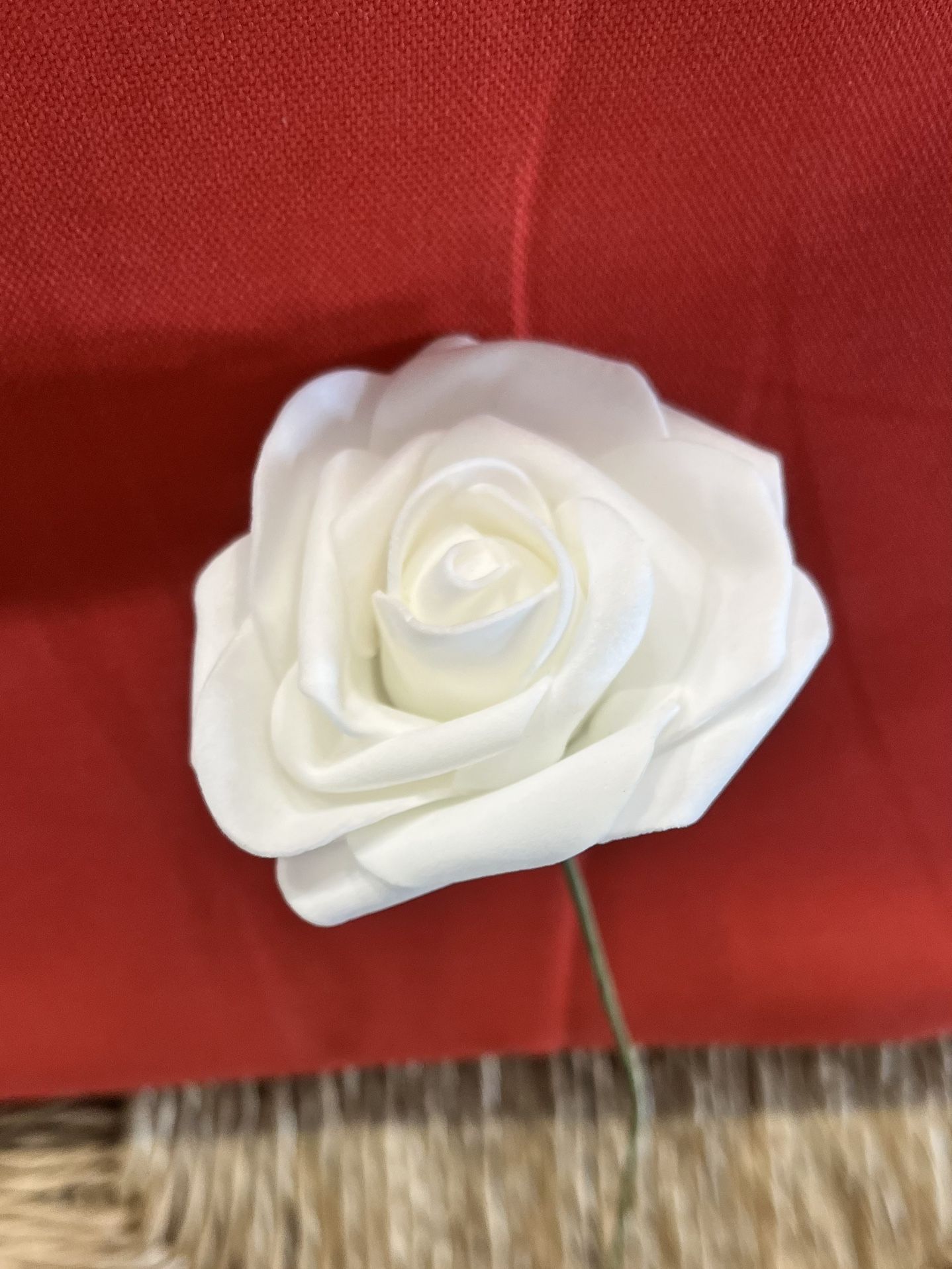 Artificial Foam White Roses