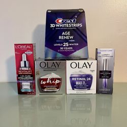 Brand New Mix Beauty Products, Factory Sealed L’Oreal, Oil Of Olay, Crest 3D