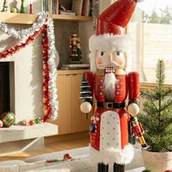 Vintage German Style CHRISTMAS LARGE NUTCRACKER DOLL 20" Inches Tall Nice!