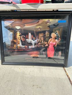 Elvis, James dean, Marylin Monroe framed pictures both for $100