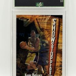 1997 TPPOS FINEST #262 KOBE BRYANT SHOWSTOPPERS GEM MINT 10