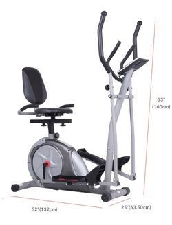 Body Flex BodyPower Trio Trainer Elliptical Upright Recumbent