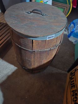Antique wooden barrel