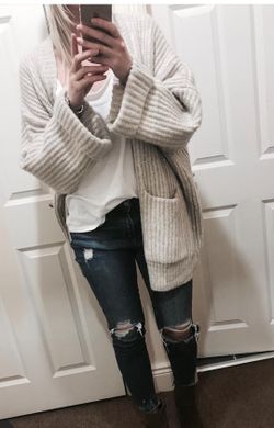 Zara oversized wool cardigan