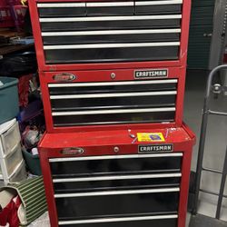 CRAFTSMAN TOOL BOX 3 Section (good Condition)