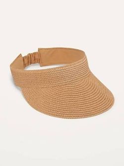 Old Navy Straw Sun Visors for Women Neutral