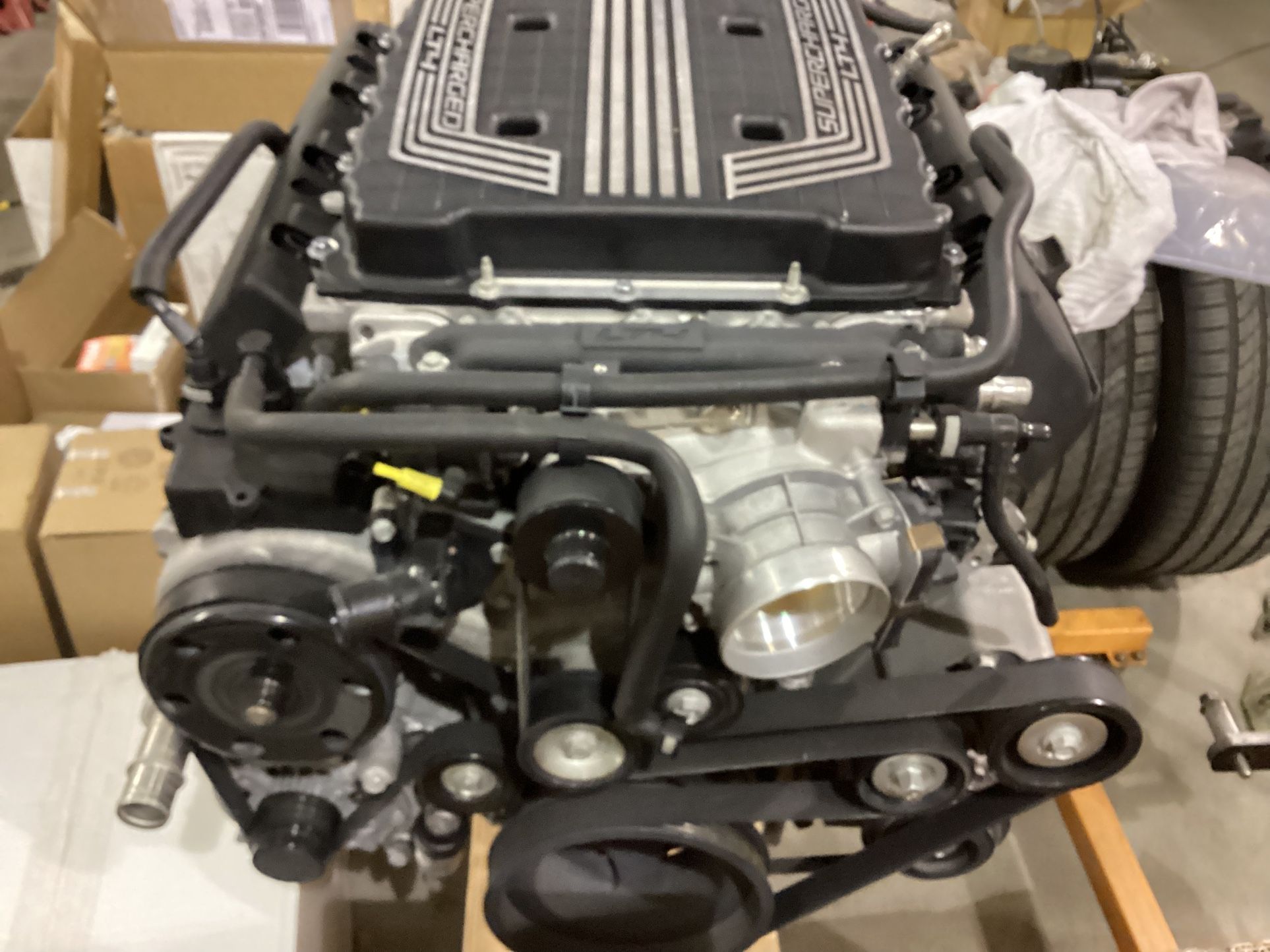 Used LT4 6.2L 650HP Supercharged Wet Sump Engine Complete 10k Miles