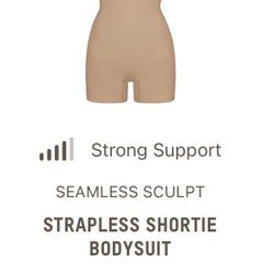 Strapless Shortie Bodysuit