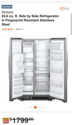 Whirlpool Side By Side Refrigerator
