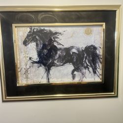 Framed Horse Picture