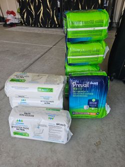 Adult underwears and pads
